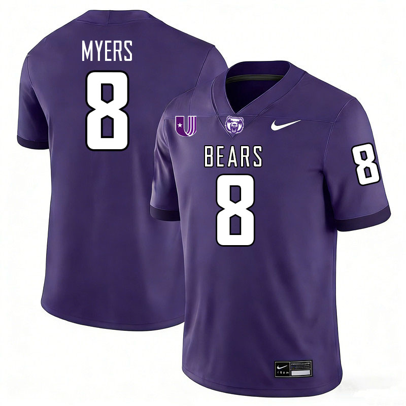 Central Arkansas Bears #8 Austin Myers College Football Jerseys,Uniforms Stitched-Purple